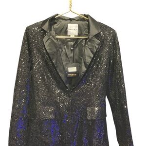 NEW Unique 21 Sequin Blazer Black XS-Small • Notched Collar Statement Jacket
